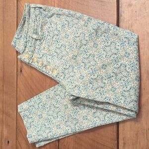 🪞▪️Anthropologie Pilcro & The letter press Slim Floral Ankle…